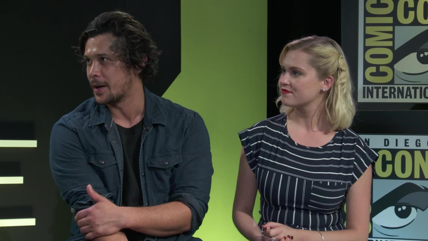 The 100's Eliza Taylor and Bob Morley | SYFY WIRE The 100's Eliza Taylor and Bob Morley | SYFY WIRE