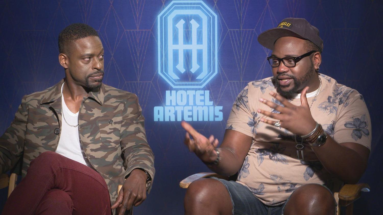 Hotel Artemis' Sterling K Brown & Brian Tyree Henry on BFFs Working Together & Love of Syfy Hotel Artemis' Sterling K Brown & Brian Tyree Henry on BFFs Working Together & Love of Syfy
