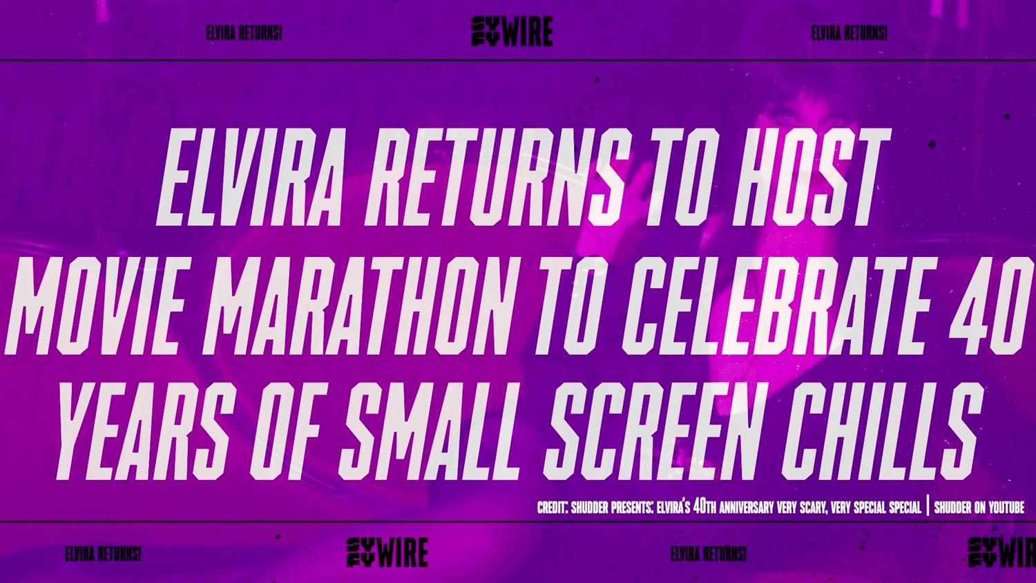 Elvira Returns! Mistress of the Dark Hosting Macabre Movie Marathon to Celebrate 40 Years of Small Screen Chills Elvira Returns! Mistress of the Dark Hosting Macabre Movie Marathon to Celebrate 40 Years of Small Screen Chills