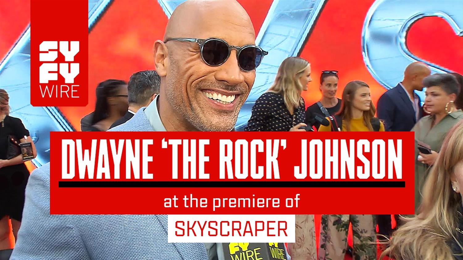 Dwayne The Rock Johnson at the Skyscraper Red Carpet Dwayne The Rock Johnson at the Skyscraper Red Carpet