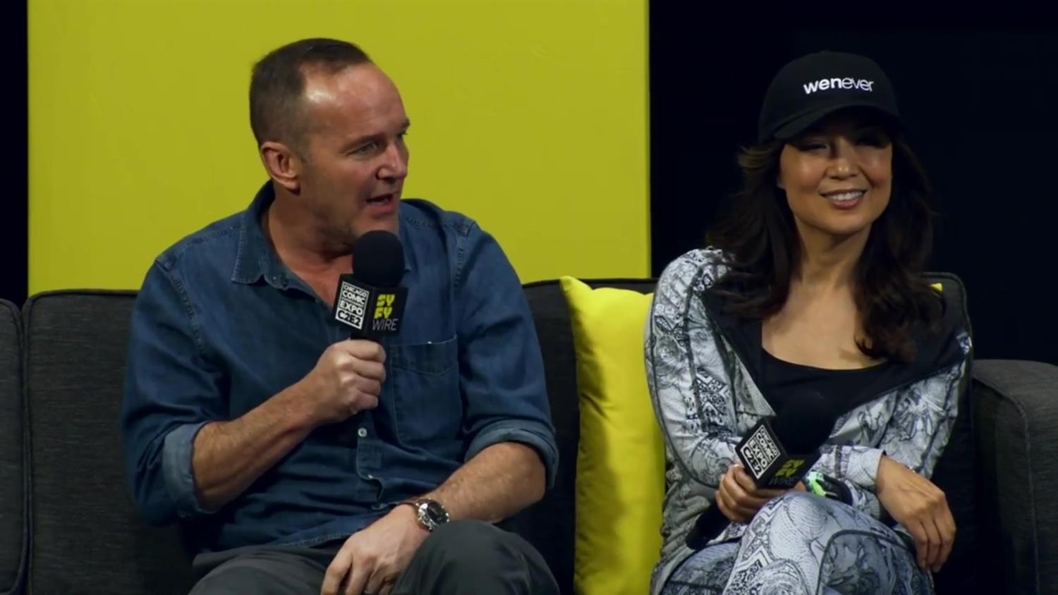 Agents of S.H.I.E.L.D's Clark Gregg and Ming-Na Wen (C2E2 2019) Agents of S.H.I.E.L.D's Clark Gregg and Ming-Na Wen (C2E2 2019)