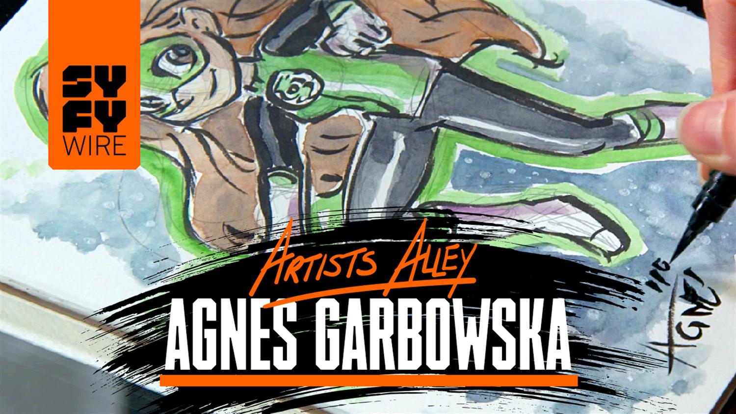 Watch Agnes Garbowska Sketch DC Super Hero Girls' Green Lantern - Artists Alley Watch Agnes Garbowska Sketch DC Super Hero Girls' Green Lantern - Artists Alley