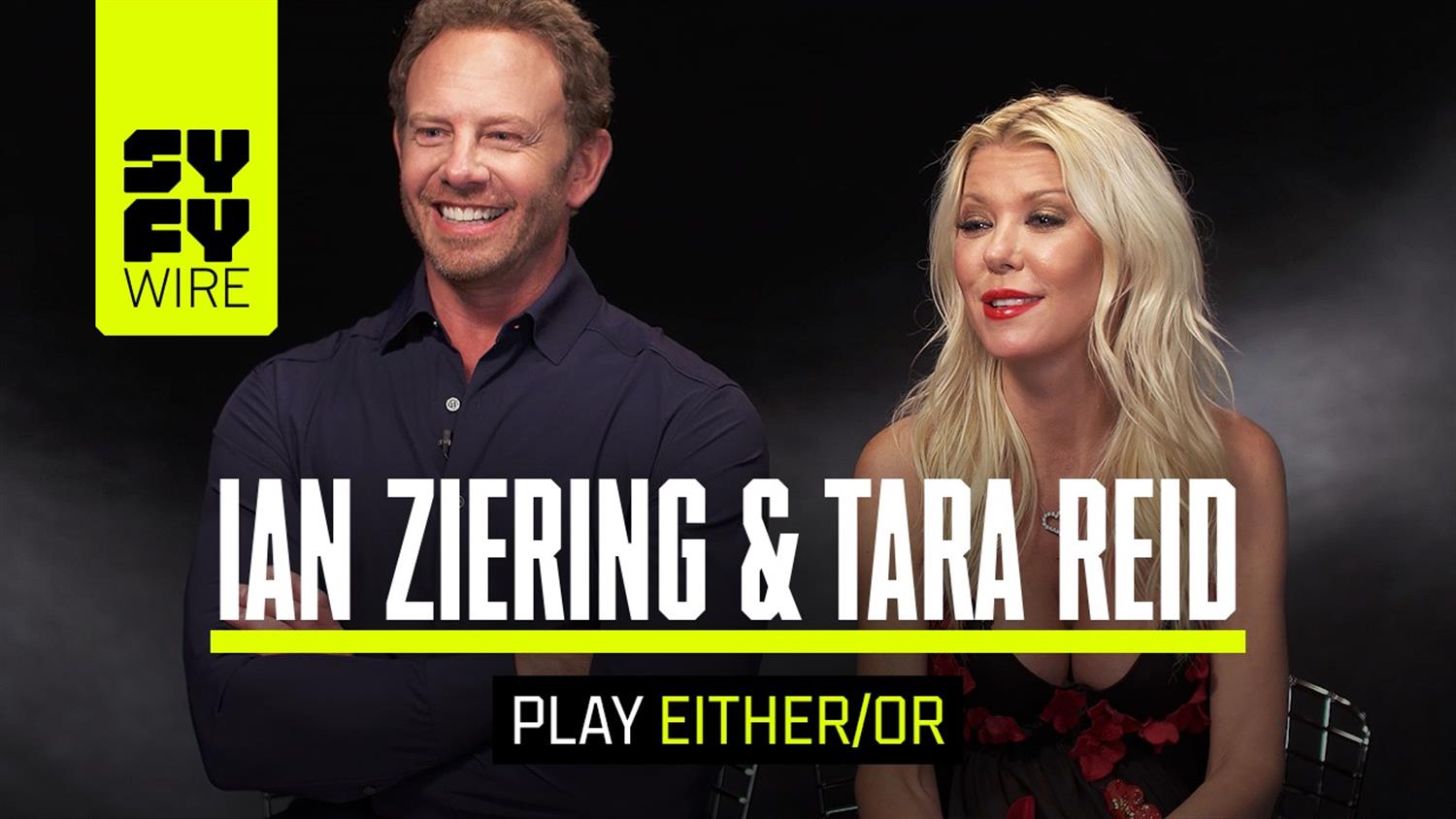 Ian Ziering and Tara Reid Play Either/Or (Including Sharknado vs. Meg) Ian Ziering and Tara Reid Play Either/Or (Including Sharknado vs. Meg)