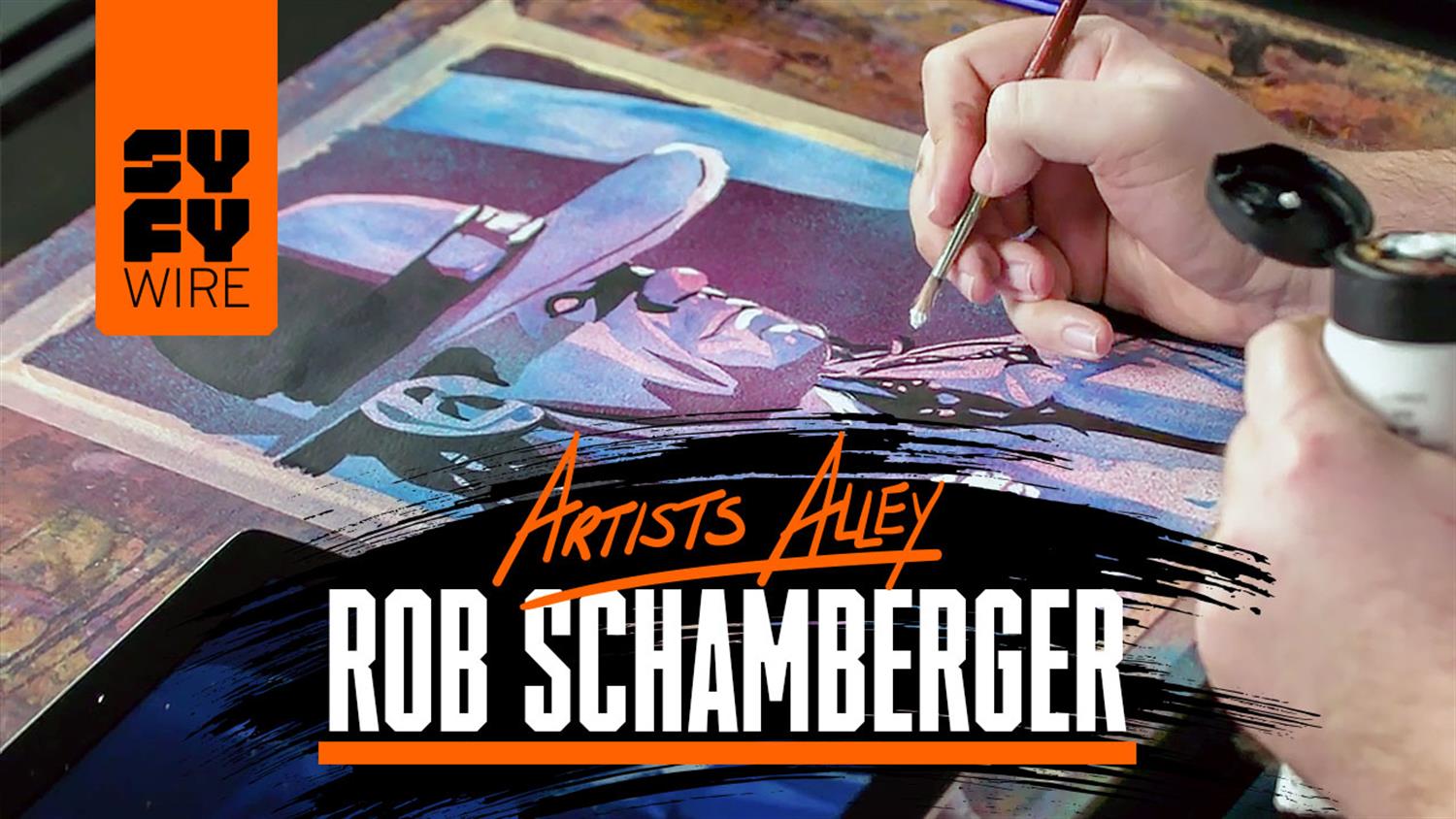 WWE Artist Rob Schamberger Paints The Undertaker WWE Artist Rob Schamberger Paints The Undertaker