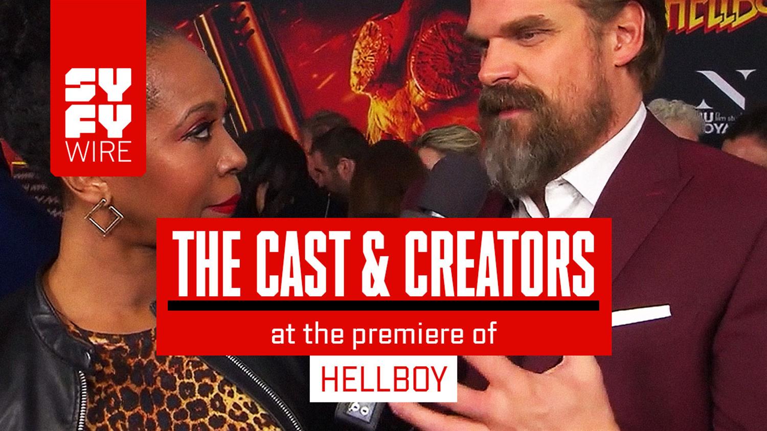 Hellboy's David Harbour, Milla Jovovich & Daniel Dae Kim Geek Out Hellboy's David Harbour, Milla Jovovich & Daniel Dae Kim Geek Out